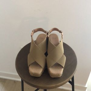Castaner espadrille sandals tan color worn once